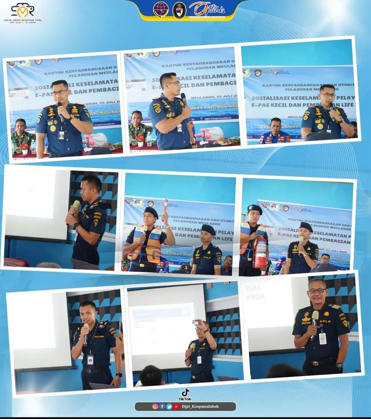 Pelaksanaan Sosialisasi Keselamatan Pelayaran, E-Pas Kecil dan Pembagian Life Jacket